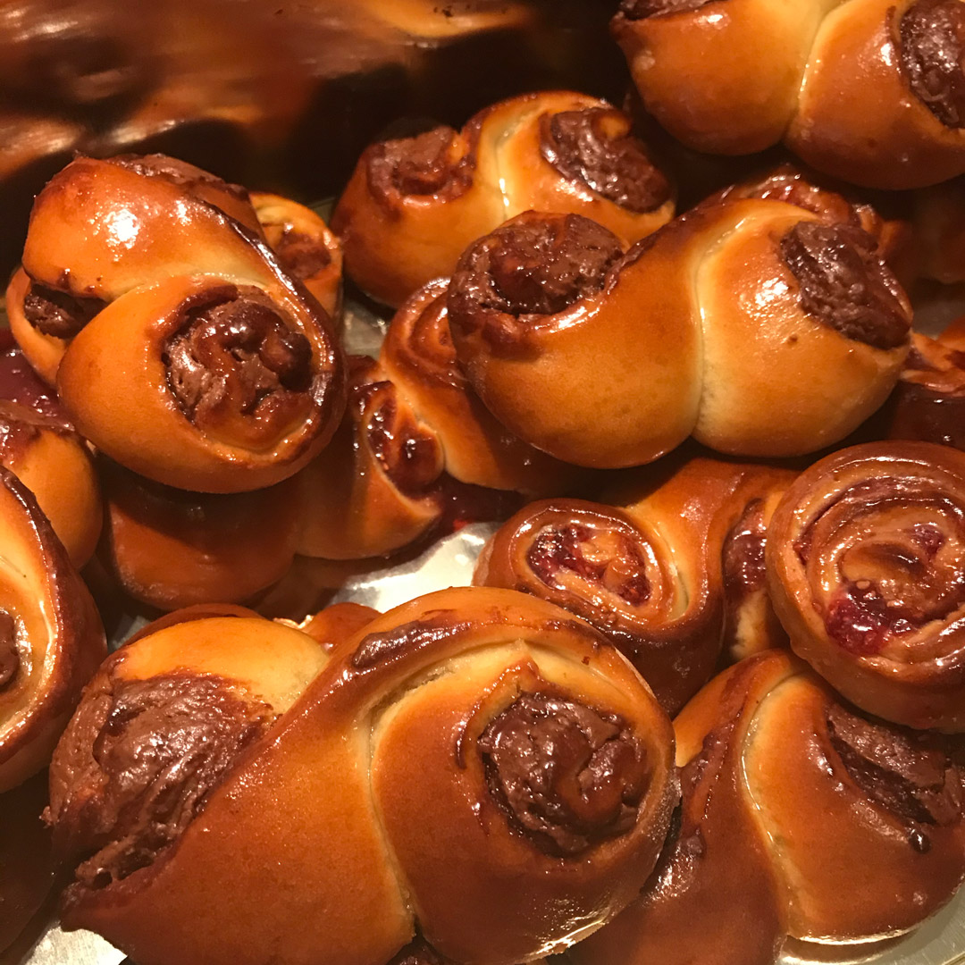 Recette des escargots fourrés sucrés vegan